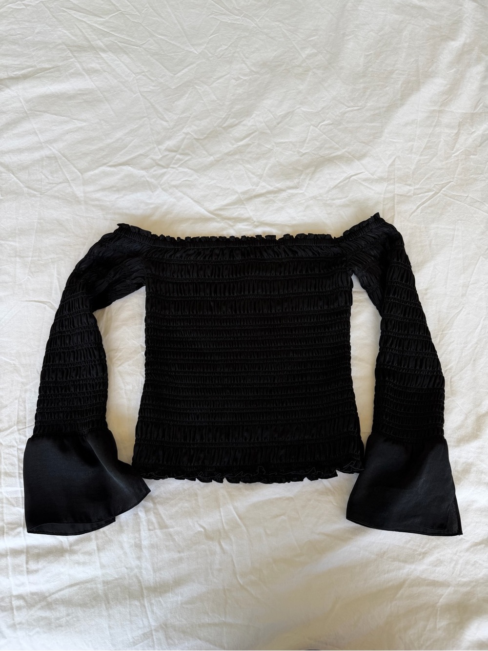 Frame Black Off Shoulder Top - Picture 2 of 4
